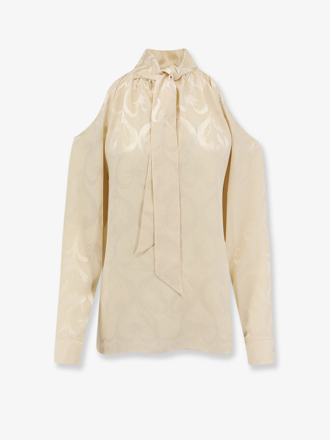 Dior Silk Top With Floral Print Jaune