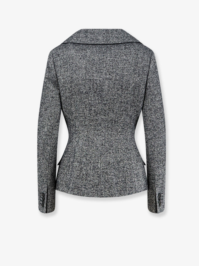 Dior Bouclette Chevron Blazer