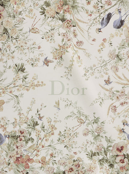Dior Toile De Jouy Floral Garden Dioriviera 90 Silk Foulard