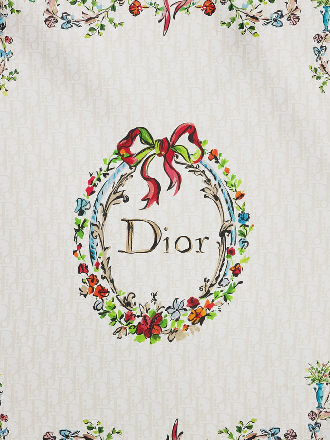 Dior Dior Arabesque Dioriviera 90 Silk Foulard