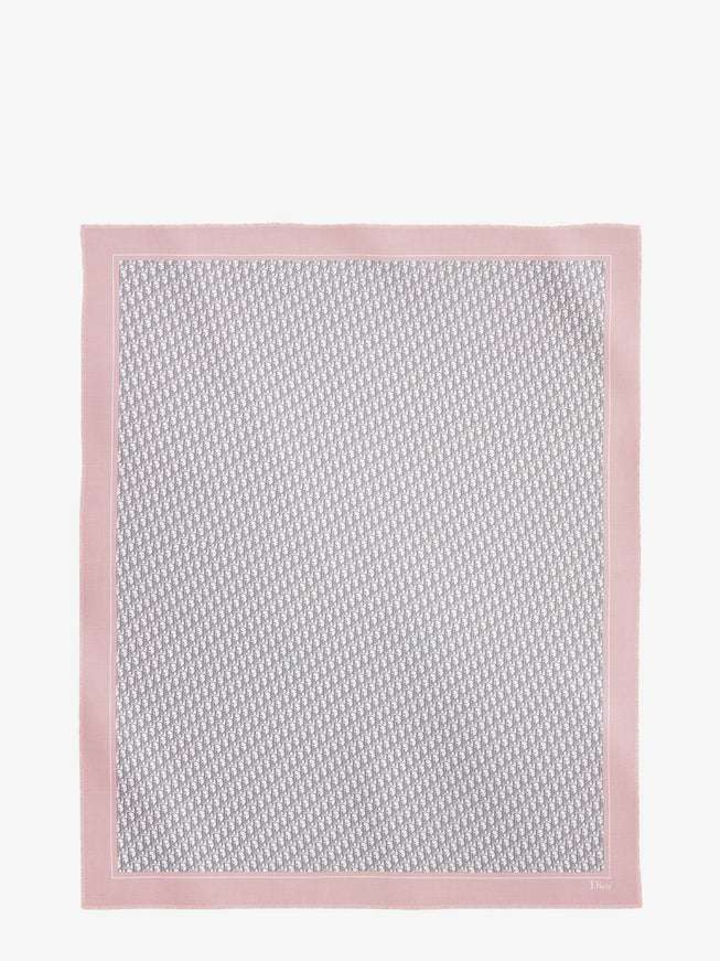 Dior Dior Oblique Cashmere Foulard Uni Rose