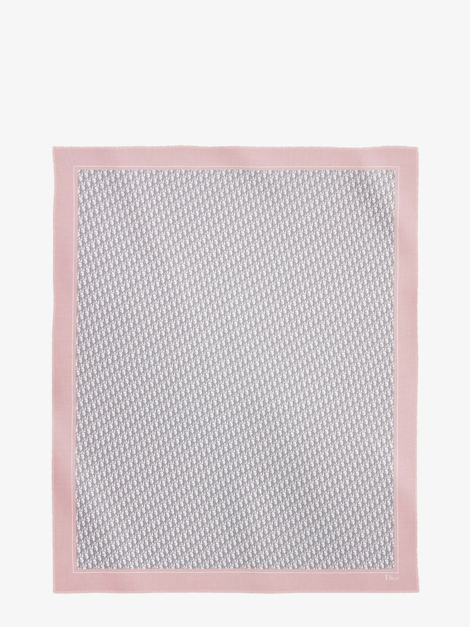 Dior Dior Oblique Cashmere Foulard Uni Rose