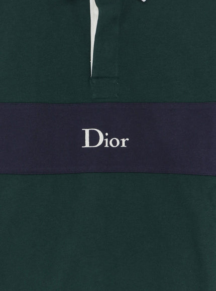 Dior Cotton Polo Rugby With Dior Embroidery