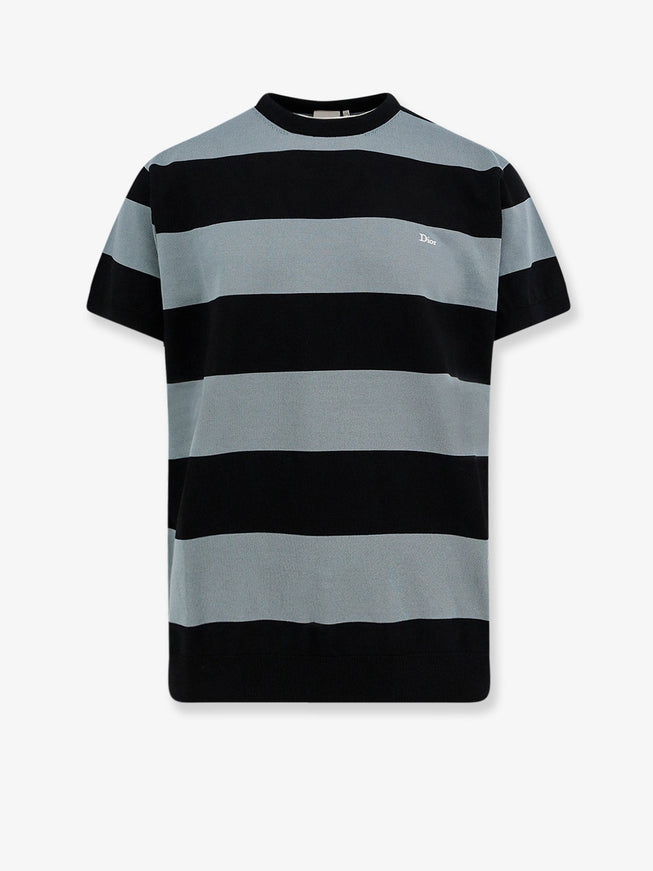 Dior Cotton Sweater With Logo Embroidery Noir