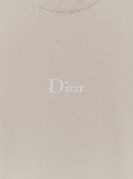 Dior Cotton T-Shirt With Lettering Logo