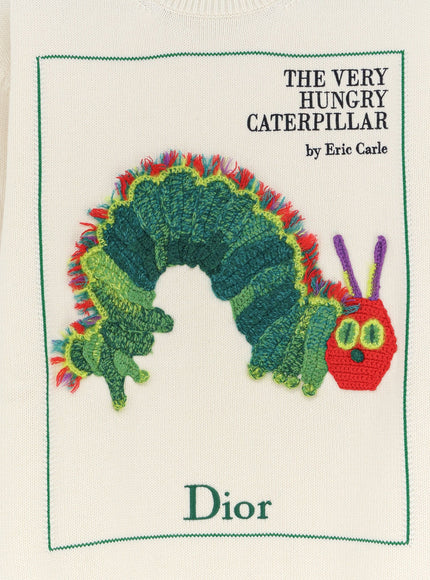 Dior Cotton And Wool Sweater With Book Cover Embroidery