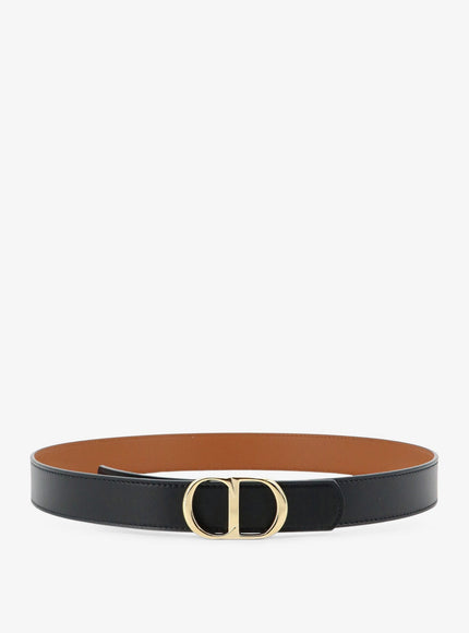Dior Cd Icon Leather Belt Noirmarron