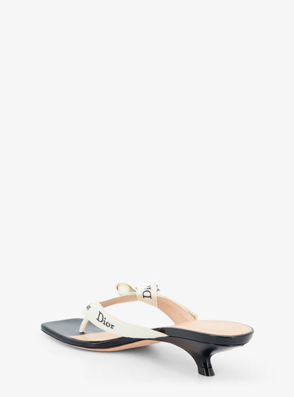 Dior J'adior Cotton Flip-Flops With Embroidered Logo