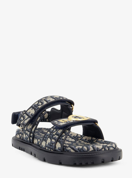 Dior Dior Oblique Jacquard Fabric Sandals