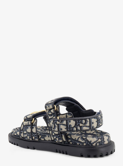 Dior Dior Oblique Jacquard Fabric Sandals