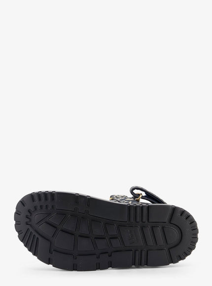 Dior Dior Oblique Jacquard Fabric Sandals