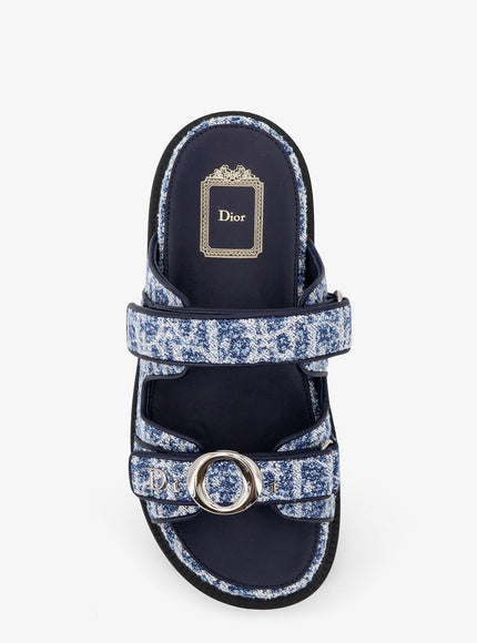 Dior Mydior Dioriviera Denim Sandals