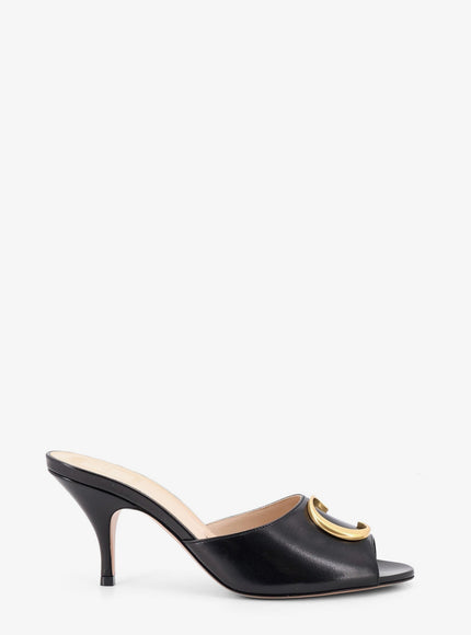 Dior Dior Initials Leather Sandals Noir