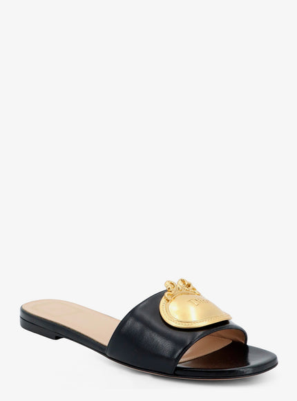 Dior Dior Medaillon Leather Sandals