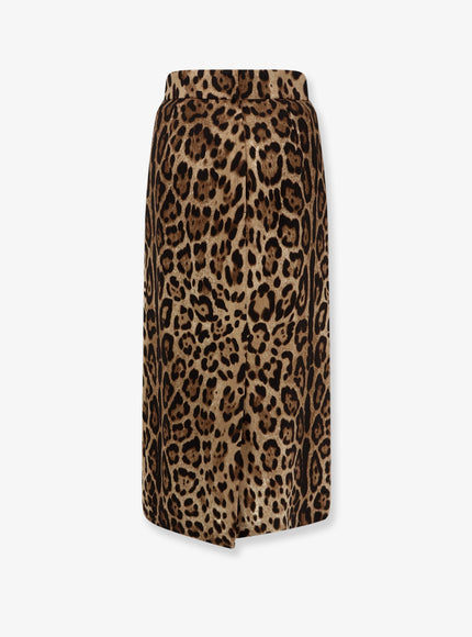 Dolce & Gabbana Leo New Stretch Viscose Longuette Skirt