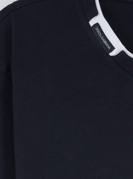 Dolce & Gabbana Cotton T-Shirt With Contrasting Profile