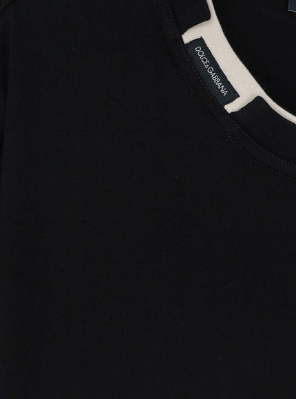 Dolce & Gabbana Cotton T-Shirt With Contrasting Profile