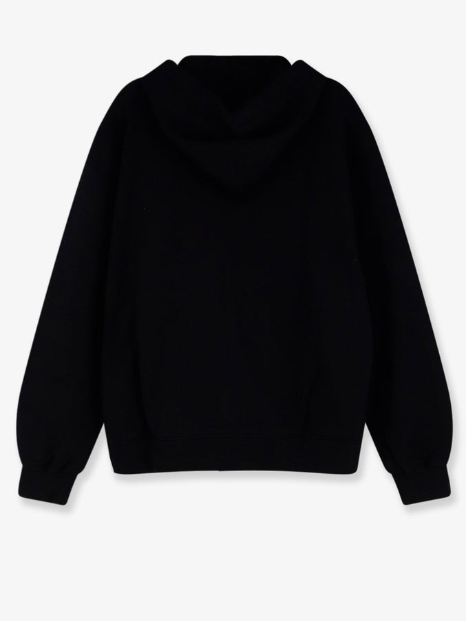 Dolce & Gabbana Cotton Sweatshirt With Metal Logo Patch