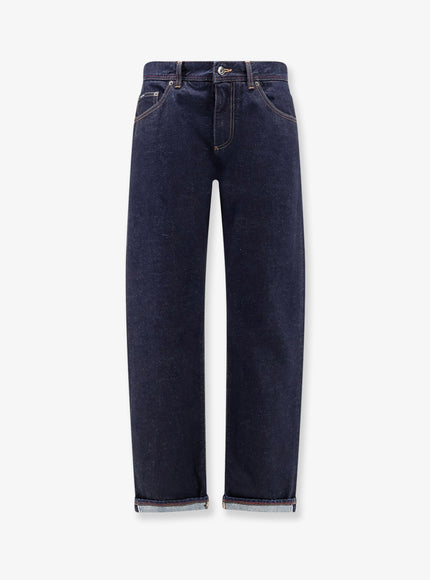 Dolce & Gabbana Classic Jeans with Logo Embroidery Nero