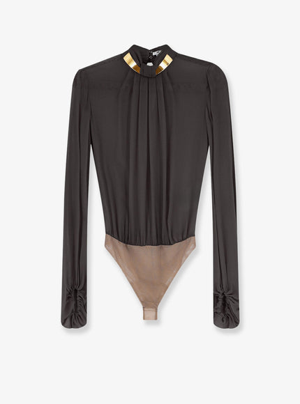Elisabetta Franchi Viscose Shirt with Body Detail Nero