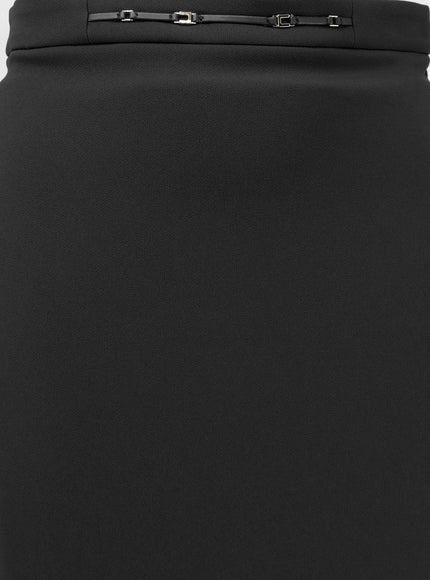 Elisabetta Franchi Monogram Longuette Skirt