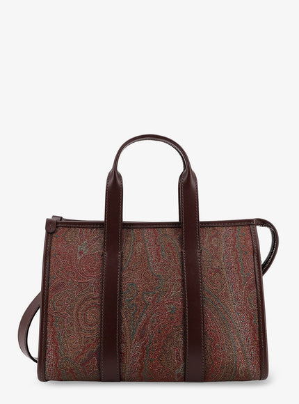 Etro Arnica S Paisley Fabric Handbag With Shoulder Strap Uni Nero