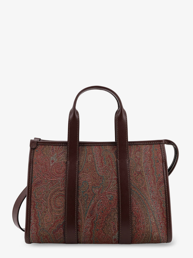 Etro Arnica S Paisley Fabric Handbag With Shoulder Strap Uni Nero