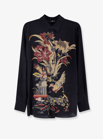 Shirt With Paisley Multicolor Print