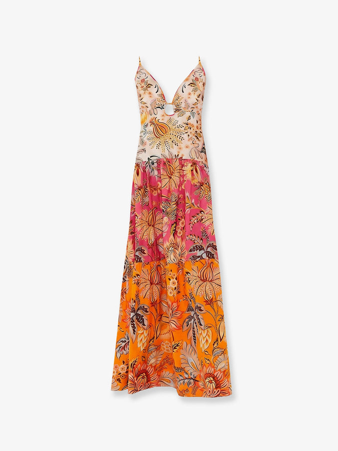 Farm Rio Ligia Floral Mix Dress Ligiafloralmixed