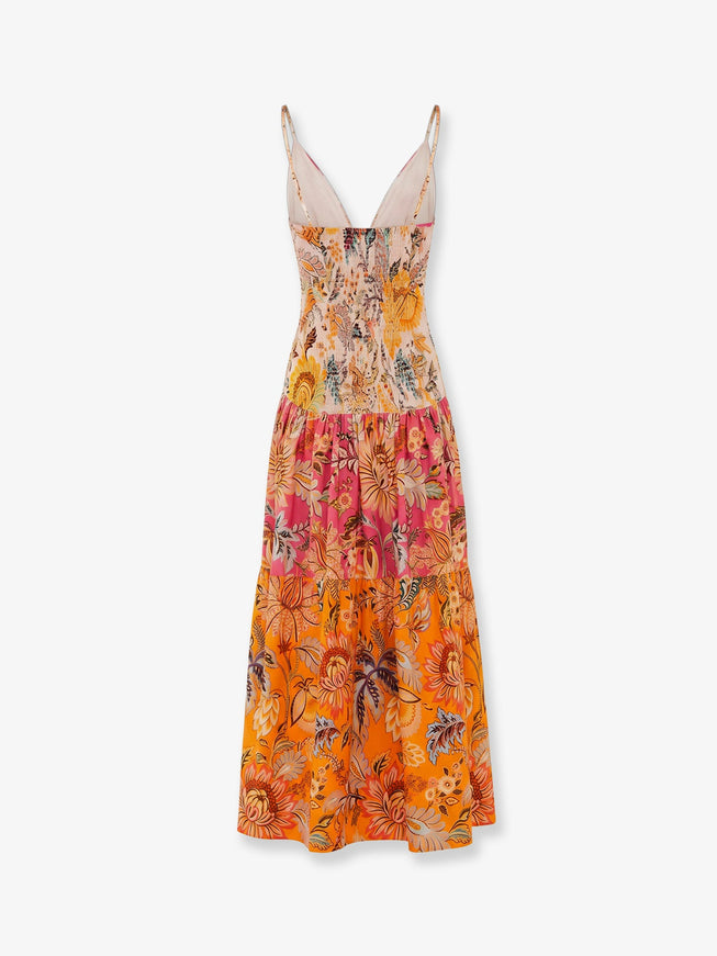 Farm Rio Ligia Floral Mix Dress