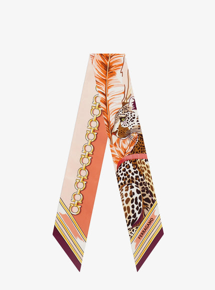 Ferragamo Felindra Silk Bandeau Uni Rosa