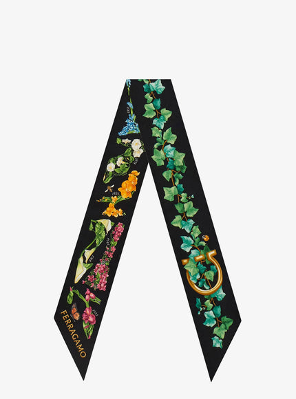 Ferragamo Silk Bandeau Uni Neromulticolor