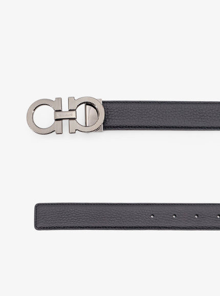Ferragamo Reversible Leather Gancini Belt