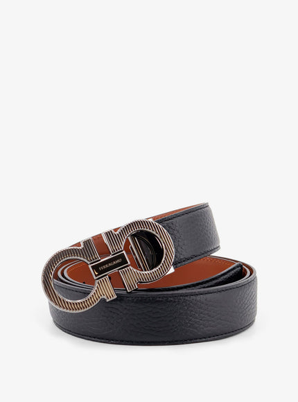 Ferragamo Reversible Leather Gancini Belt
