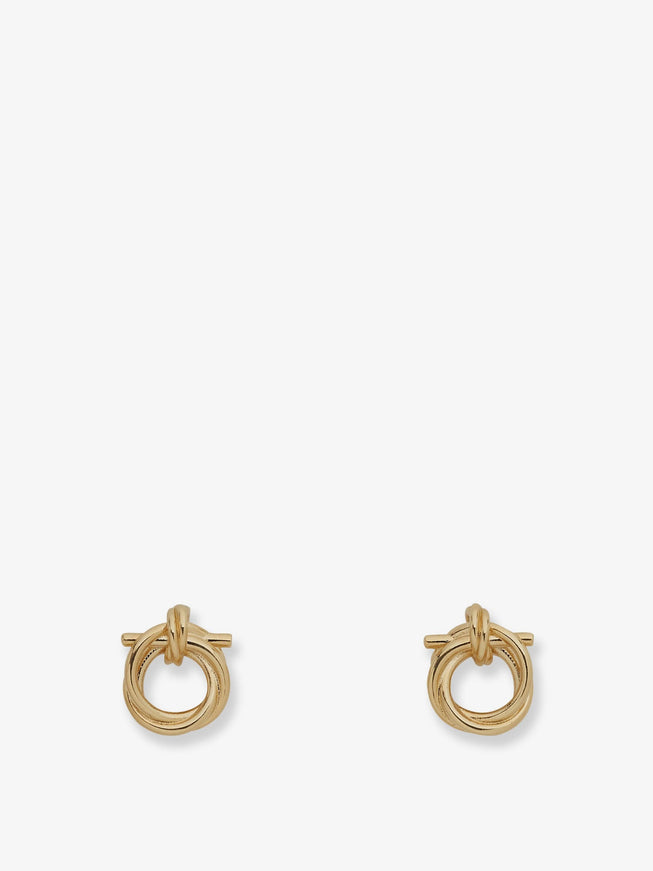 Ferragamo Brass Earrings Uni Oro