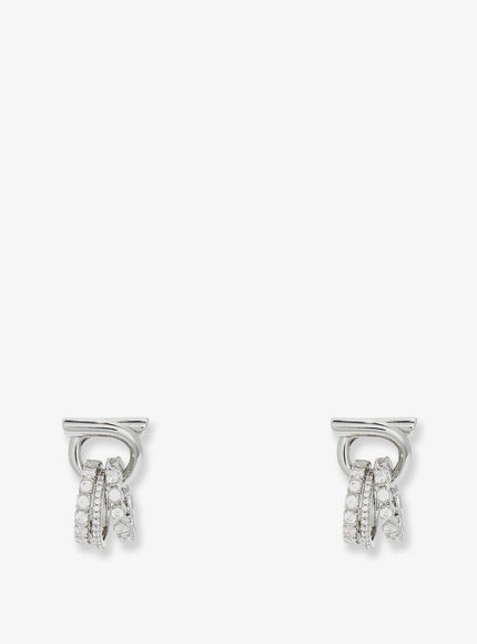 Ferragamo Crystal Earrings Uni Cristallo