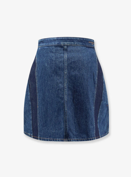 Givenchy Cocoon Denim Blue Mini Skirt Medium Blue