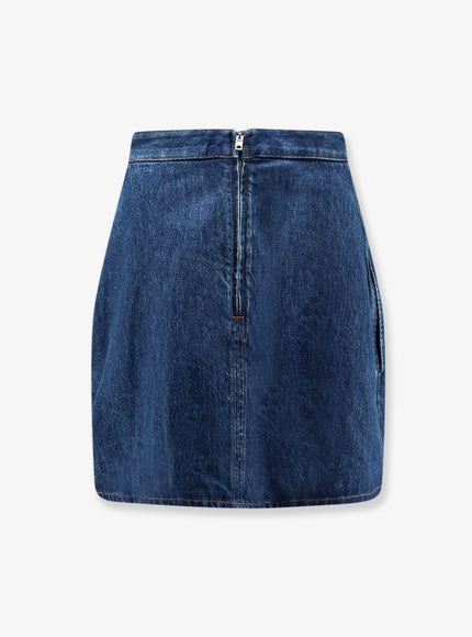 Givenchy Cocoon Denim Blue Mini Skirt