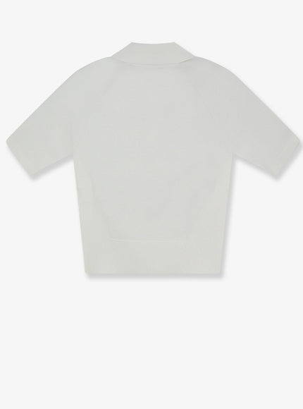 Givenchy Cropped Cotton And Silk Polo Shirt