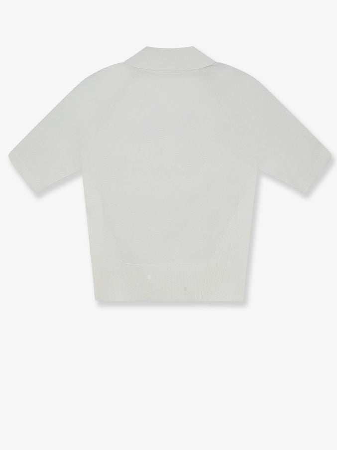 Givenchy Cropped Cotton And Silk Polo Shirt