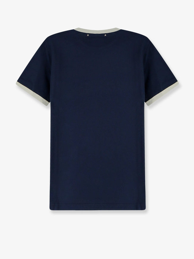 Golden Goose Deluxe Brand Cotton T-Shirt With Printed Logo On The Front