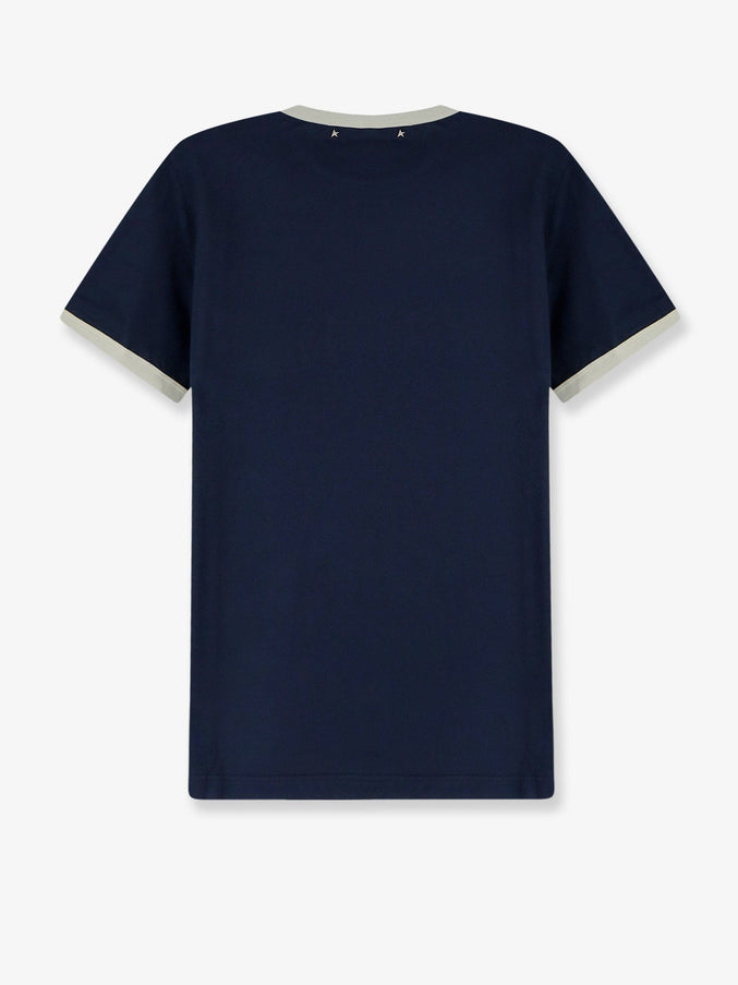 Golden Goose Deluxe Brand Cotton T-Shirt With Printed Logo On The Front