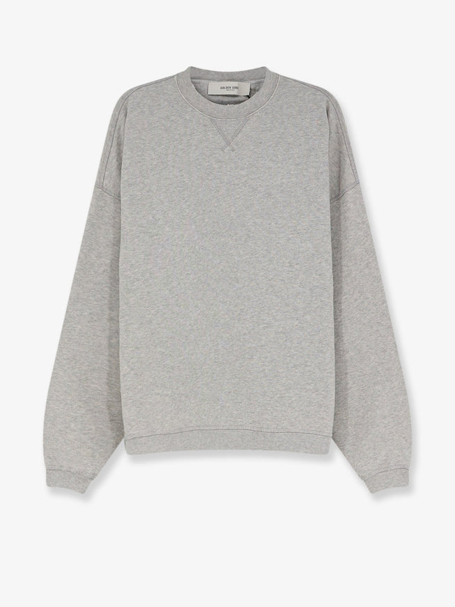 Golden Goose Cotton Sweatshirt Alluminium Melange Gray