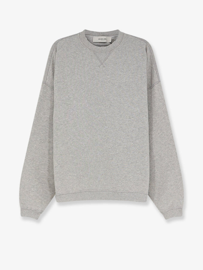Golden Goose Cotton Sweatshirt Alluminium Melange Gray