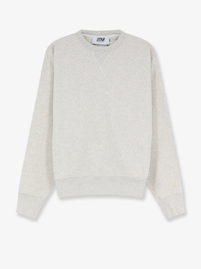Golden Goose Star Cotton Sweatshirt S Vintage Gray Melange