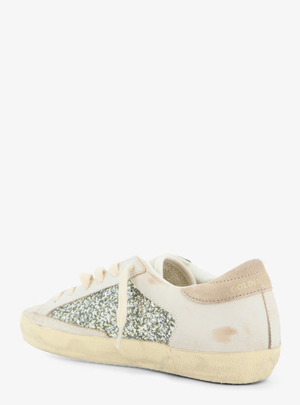 Golden Goose Deluxe Brand Superstar Leather Sneakers With All-Over Glitter Pattern