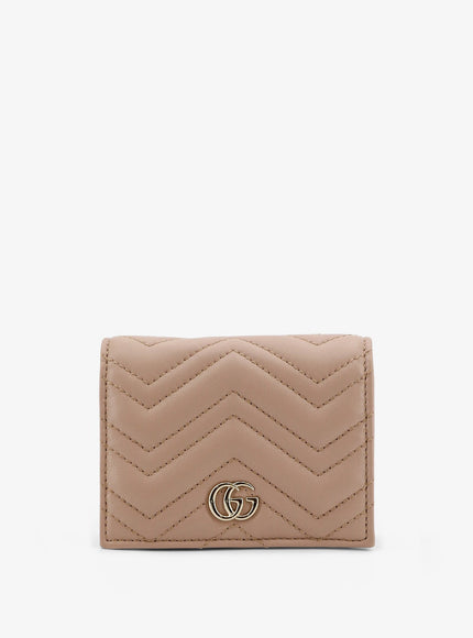 Gucci Gg Marmont Matelassé Leather Wallet Uni Cameo