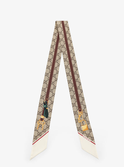 Gucci Silk Bandeau Uni Lightbrownbordeaux