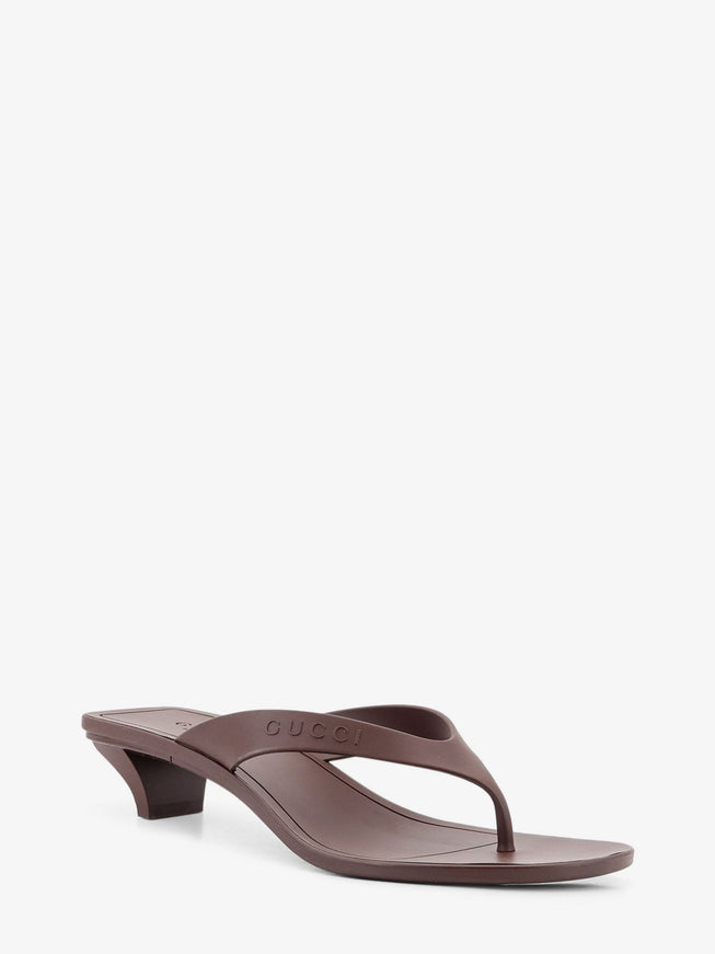 Gucci Vittoria Rubber Flip-Flops Sandals