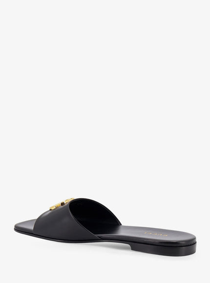 Gucci Slide Sandals With Metal Gg Logo